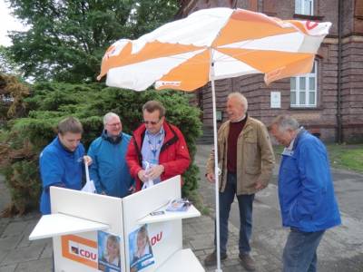 Landtagswahlkampf 2012 - Info-Stand Katernberg am 12.05.2012