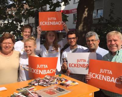 Wahlkampf zur Bundestagswahl 2017 - Infostand in Stoppenberg