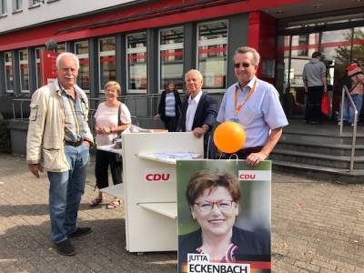 Wahlkampf zur Bundestagswahl 2017 - Infostand in Katernberg