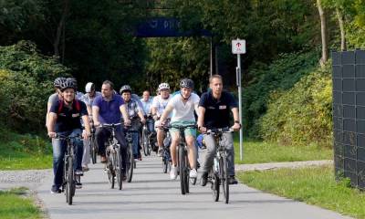Kommunalwahl 2020 - Radtour mit Oberbürgermeister Thomas Kufen.