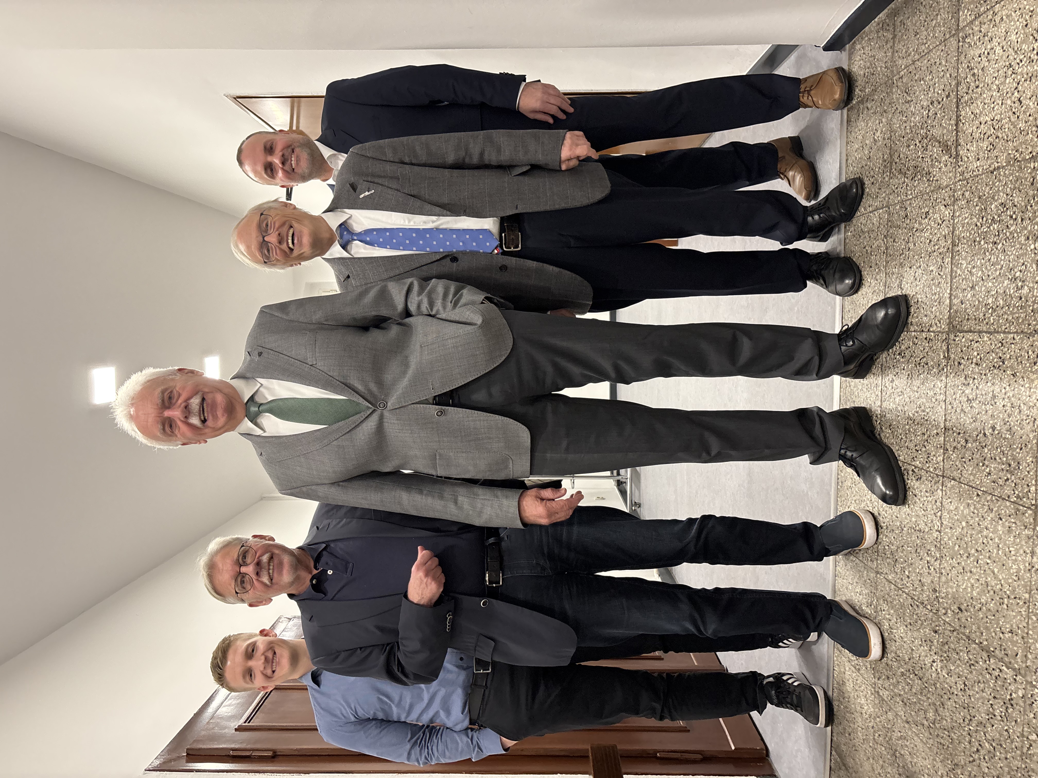 von links:
Dr. Felix Roedel, Franz Rempe, Willi Bock, Rudolf Vitzthum, Thorsten Schoch